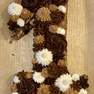 Number/Letter Cookie Cakes 