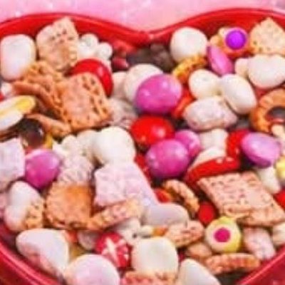 Valentines Smores Snack Mix
