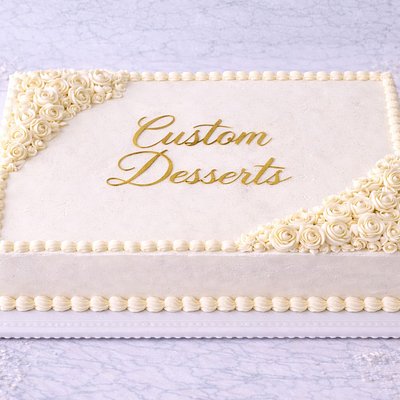 Custom 12" x 18" Half Sheet Cake