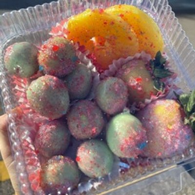 Candied Grapes w/ Pineapples & Berries
