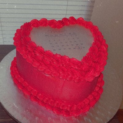 Heart Shaped Burnaway Cakes