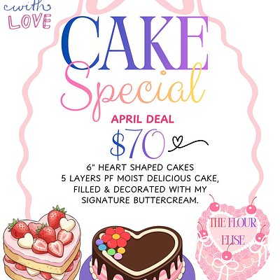 6" Heart Shaped Cake 