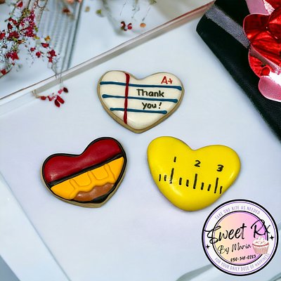 School Supply Hearts