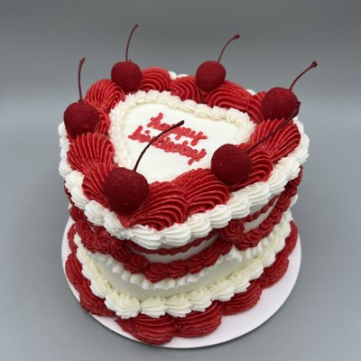 6” Heart Cake (Serves 8-12)