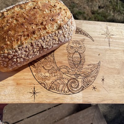 🍯🌾 Honey Oat Sourdough Loaf