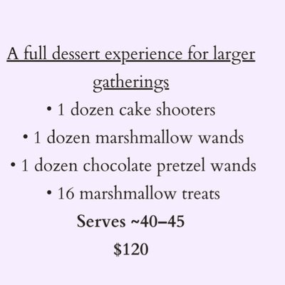 The Full Dessert Experience 