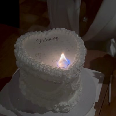 Burn Away Heart Cake