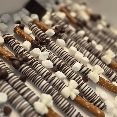Dipped Pretzel Rods
