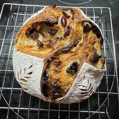 Orange, Cranberry & Walnut Sourdough Loaf