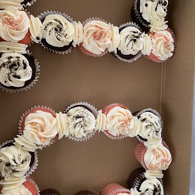 Number Cupcake Cake