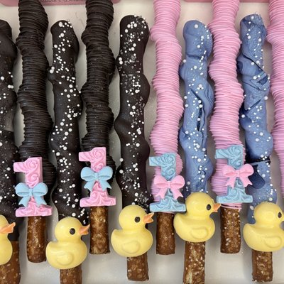 Caramel Wrapped Pretzel Rods