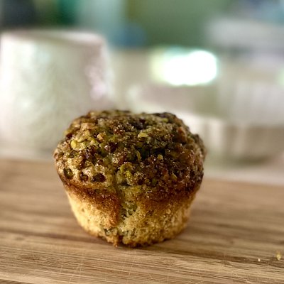 Pistachio Vanilla Sourdough Muffin — Individual Muffin