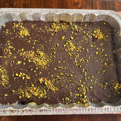 9x13 Dubai Brownie With Chocolate Ganache 