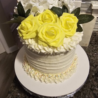 7" Three Layer Cake- Chocolate Or Vanilla
