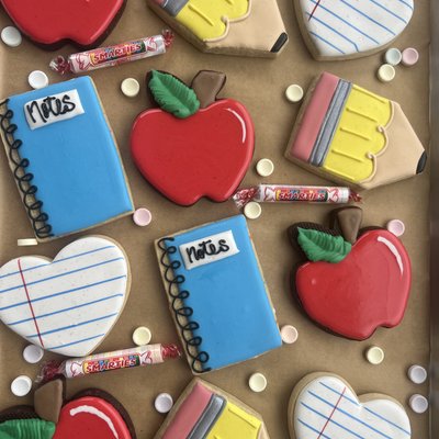 Back To School Cookies One Dozen 