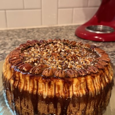 Graham Cracker & Toasted Pecan NYC Turtle Cheesecake 