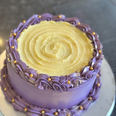 Ube Yema (Cream Custard) Cake 9 Inches 3 layers