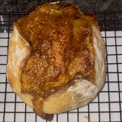 Cajun Cheddar Sourdough Loaf