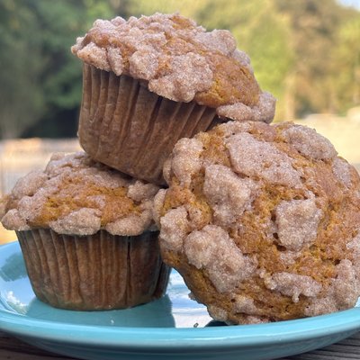 Sourdough Pumpkin Cinnamon Crunch Muffins (package of 4)