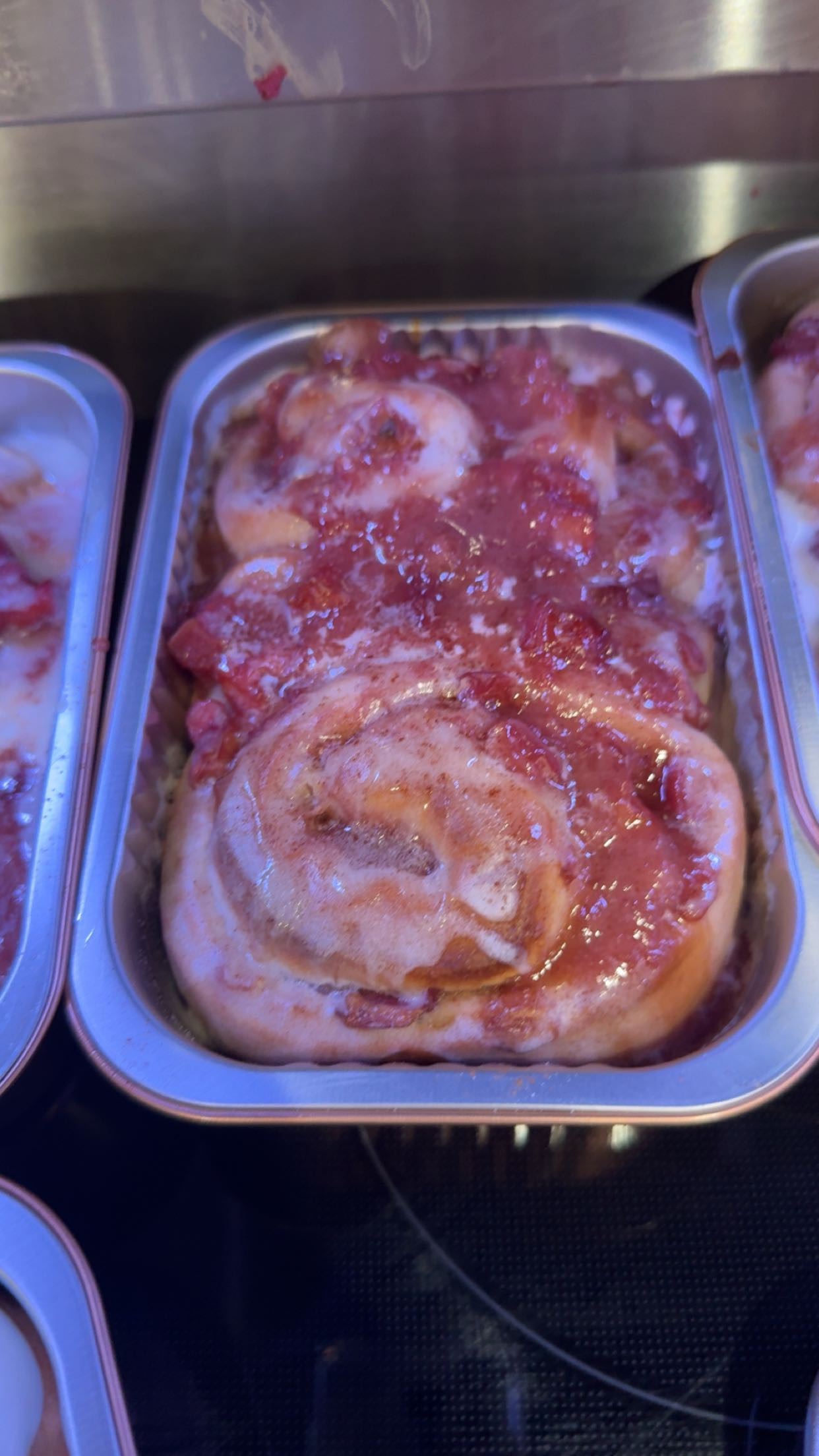 Peach cobbler roll