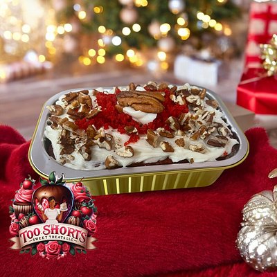 Personal Pan Red Velvet Cake W/ Pecans