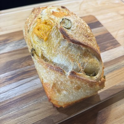Jalapeño Cheddar Sourdough Loaf