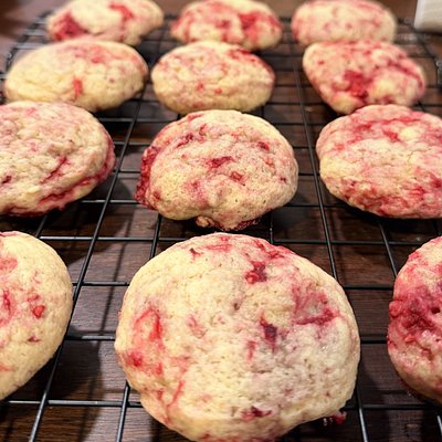🍋 Lemonade Raspberry Cookies 🍋