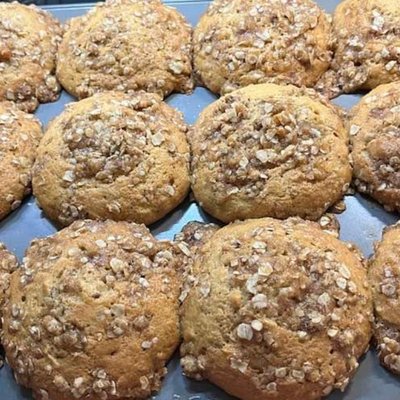 Sourdough Banana Oat Muffins (6)
