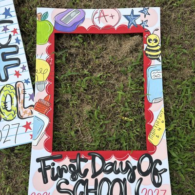 Foam Back To School Photo Frame