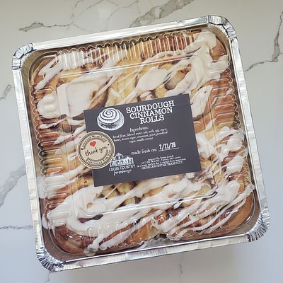 4 Pk JUMBO Sourdough Cinnamon Rolls 