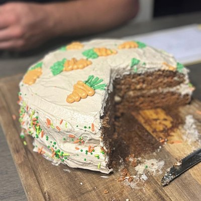 Carrot Cake With Brown Sugar Cream Cheese Frosting