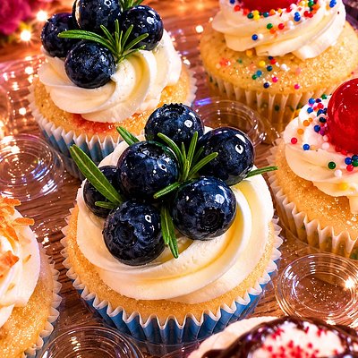 Blueberry Lavender Cupcakes 
