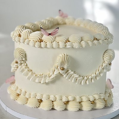 8” Two Layer Cake (serves 14-24)