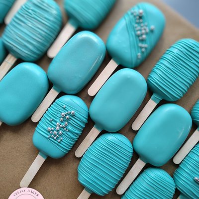 Tiffany Blue Cakesicles 