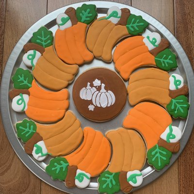 Pumpkin Cookie Wreath