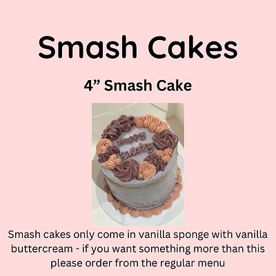 4” Smash Cake