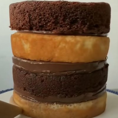 8in Double Barrell Cake