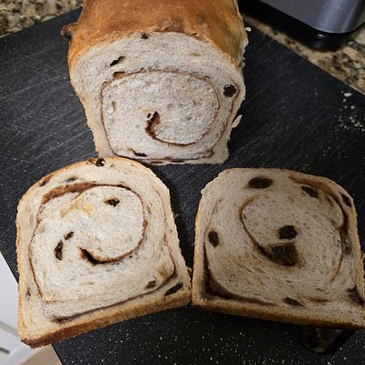 Cinnamon Raisin Swirl Sourdough Loaf
