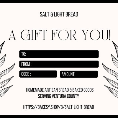 Salt & Light Bread Gift Code