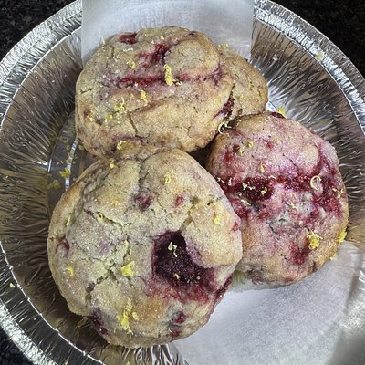 Lemon 🍋 Raspberry Cookies 