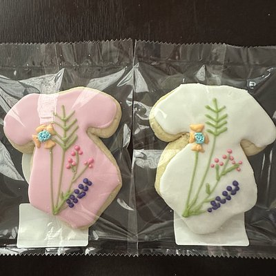 Baby Onsie  Royal Icing Custom Sugar Cookie