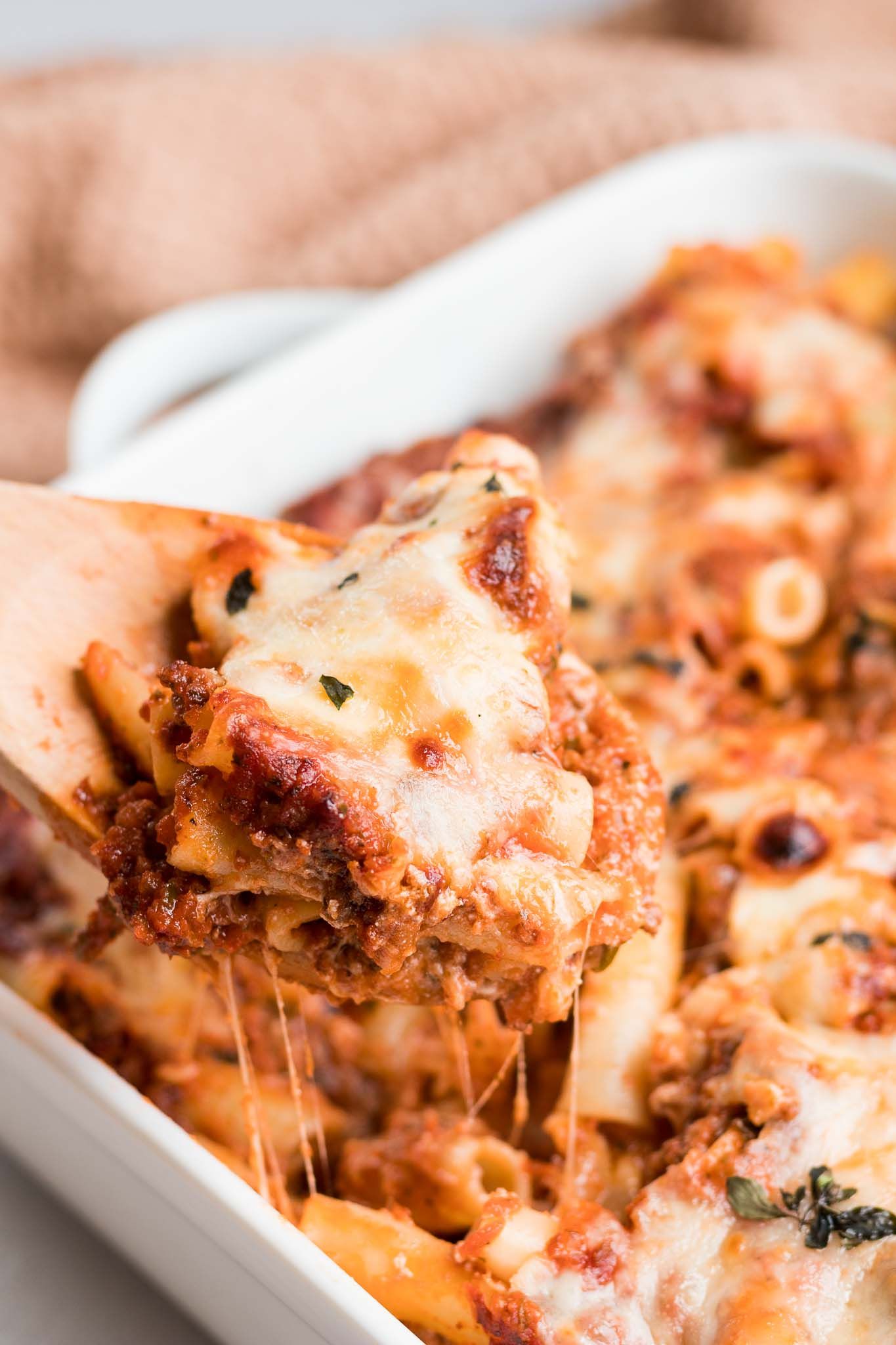 Half Tray Bake Ziti 