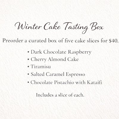 WINTER Cake tasting box