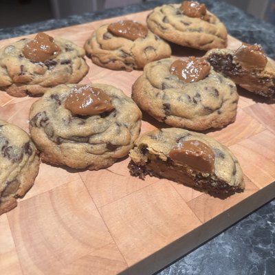 Choc Chip and salted Caramel Delight 