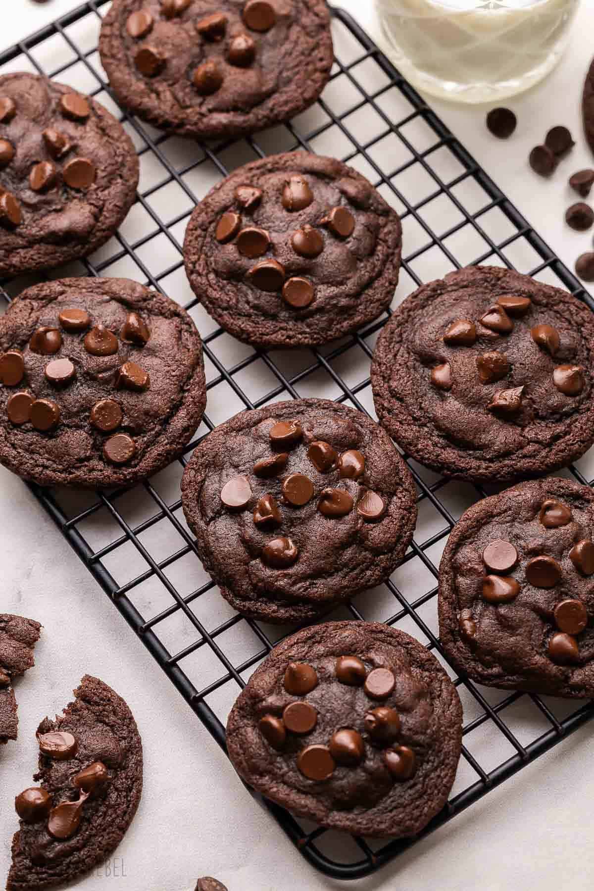 Chocolate Chocolate Chip Cookies