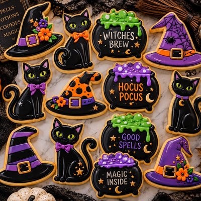 Halloween Sugar Cookies Set Dozen 