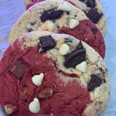 Red velvet cookies &cream Cookies(6)