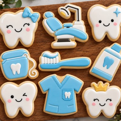 Dentist Set Theme Cookies 