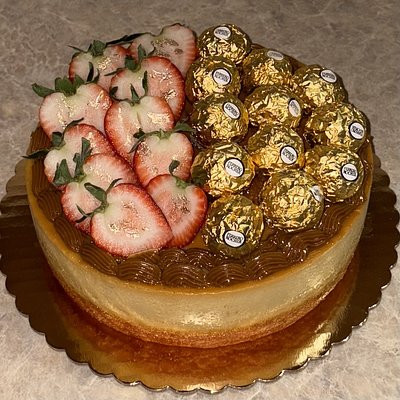 8inch Strawberry Flan