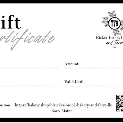 Gift Certificate 